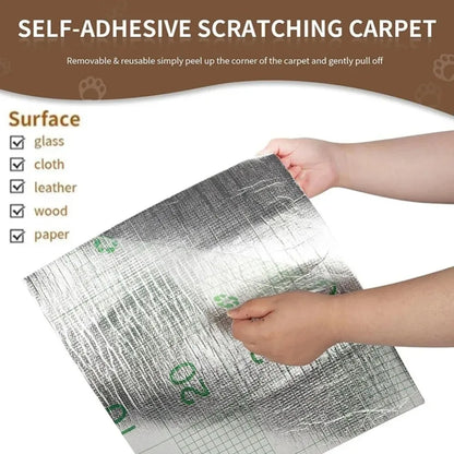 Alfombrilla Rascadora Autoadhesiva para Gatos / Protector de Sofá y Muebles