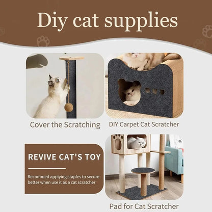 Alfombrilla Rascadora Autoadhesiva para Gatos / Protector de Sofá y Muebles