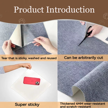 Alfombrilla Rascadora Autoadhesiva para Gatos / Protector de Sofá y Muebles