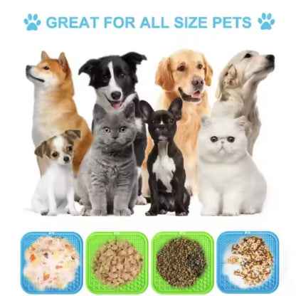Alfombrilla de Lamer para Perros / Silicona Antiestrés